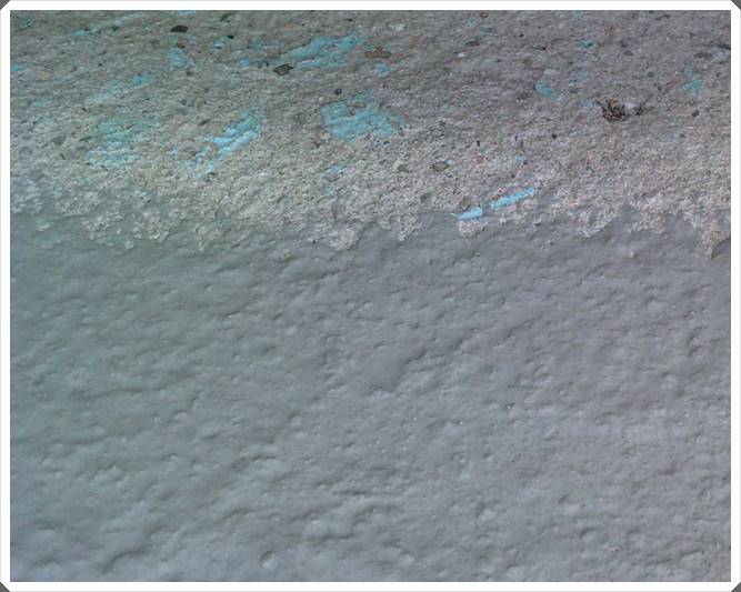Pared impermeabilizada en piscina